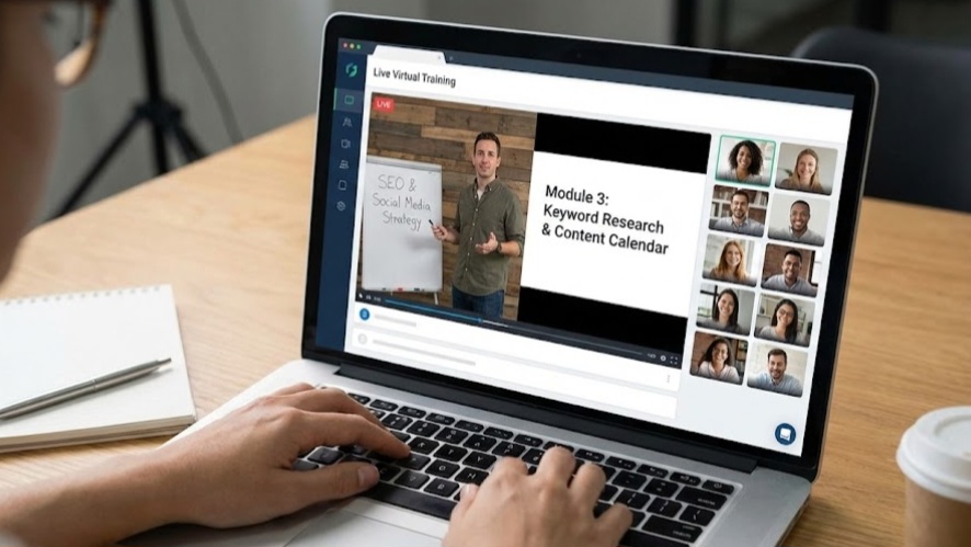 Pelatihan digital marketing BNSP secara online untuk mahasiswa.